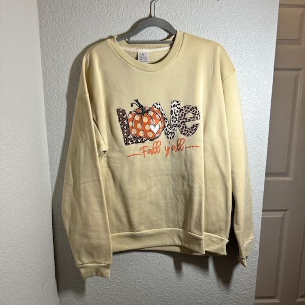 Cream Love Fall Y'all Sweatshirt